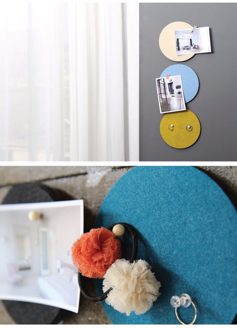 Honana-DX-172-1PCS-Creative-Roundness-Colorful-Wool-Felt-Multifunctional-Wall-Sticker-Smart-Collect--1137225-4