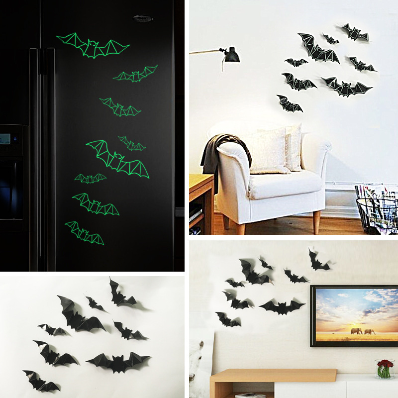 Luminous-Three-dimensional-Plastic-Bat-Halloween-Wall-Sticker-Bar-Haunted-House-Decoration-1328416-1