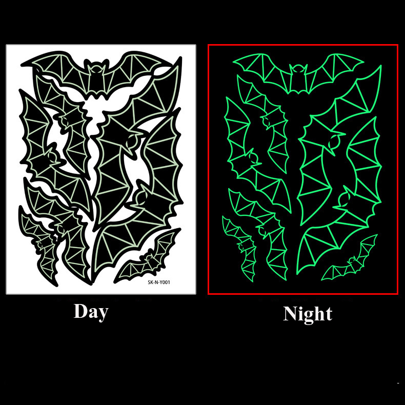 Luminous-Three-dimensional-Plastic-Bat-Halloween-Wall-Sticker-Bar-Haunted-House-Decoration-1328416-5