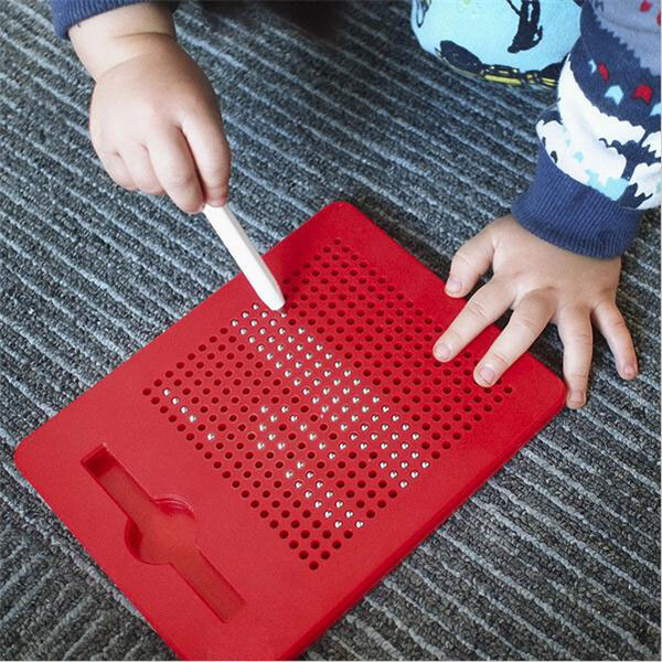 Magnetic-Tablet-Stylus-Wordpad-Drawing-Stencils-Plates-Beads-Board-DIY-Toy-994180-2