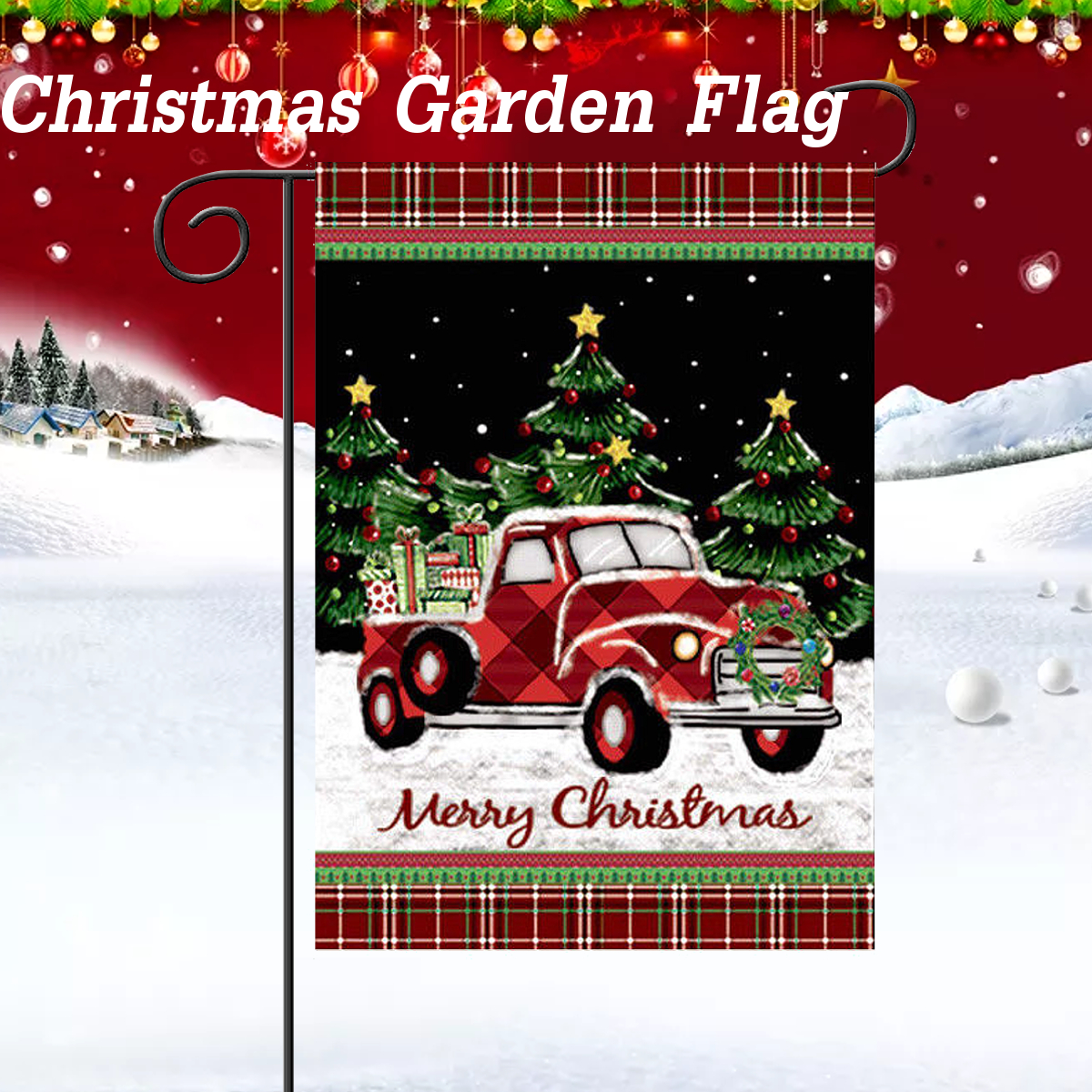 Merry-Christmas-Decorations-Red-Truck-With-Gifts-Double-Sided-Winter-Garden-Flag-1400600-2