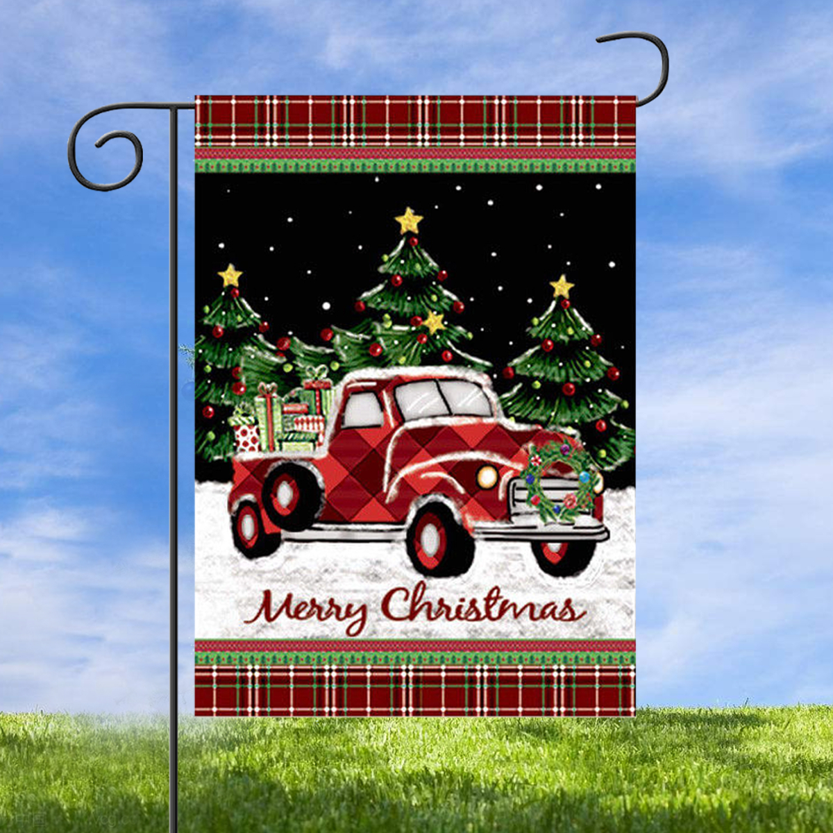 Merry-Christmas-Decorations-Red-Truck-With-Gifts-Double-Sided-Winter-Garden-Flag-1400600-4