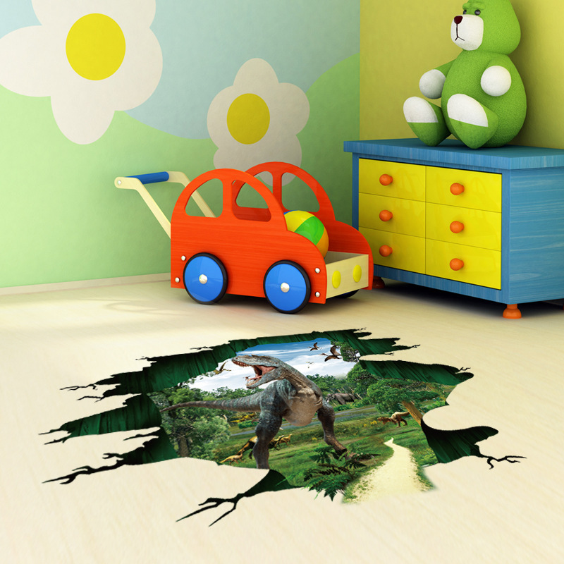 Miico-Creative-3D-Dinosaur-Waterproof-Removable-Home-Room-Decorative-Wall-Door-Decor-Sticker-1278465-2