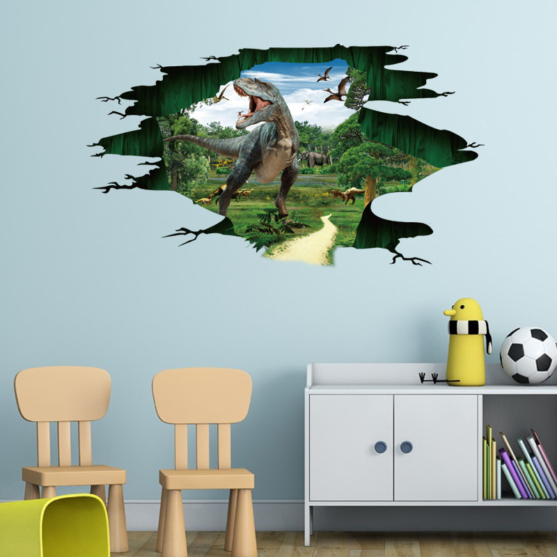 Miico-Creative-3D-Dinosaur-Waterproof-Removable-Home-Room-Decorative-Wall-Door-Decor-Sticker-1278465-4