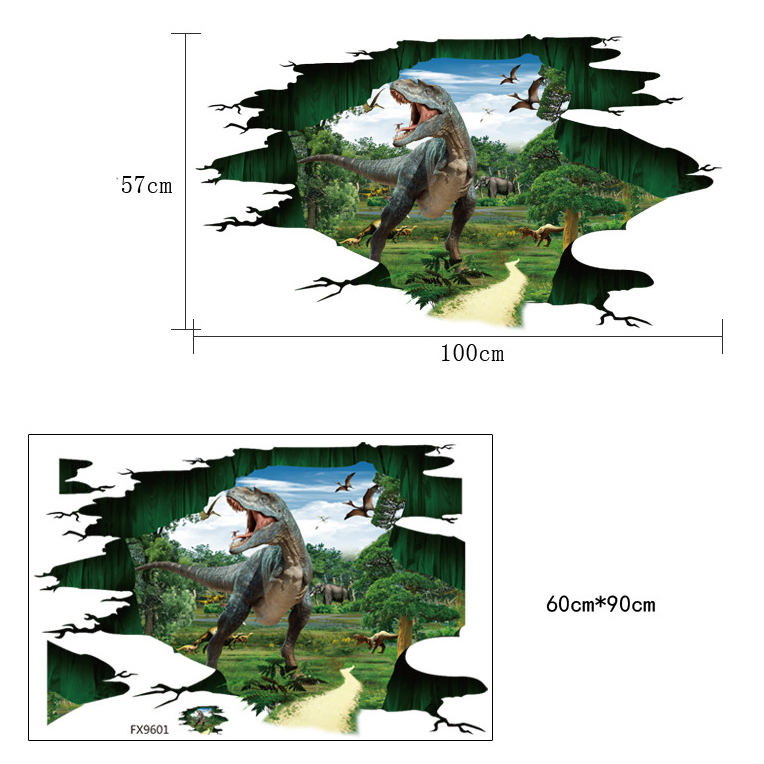 Miico-Creative-3D-Dinosaur-Waterproof-Removable-Home-Room-Decorative-Wall-Door-Decor-Sticker-1278465-6
