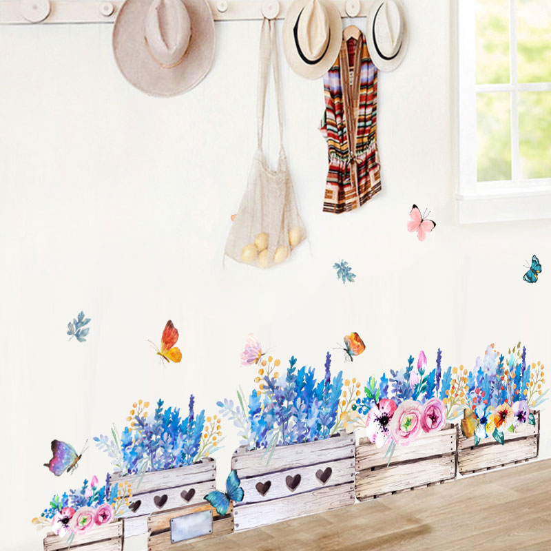 Miico-FX64046-Flower-Wall-Sticker-Childrens-Room-And-Kindergarten-Decorative-Wall-Sticker--DIY-Stick-1560041-1