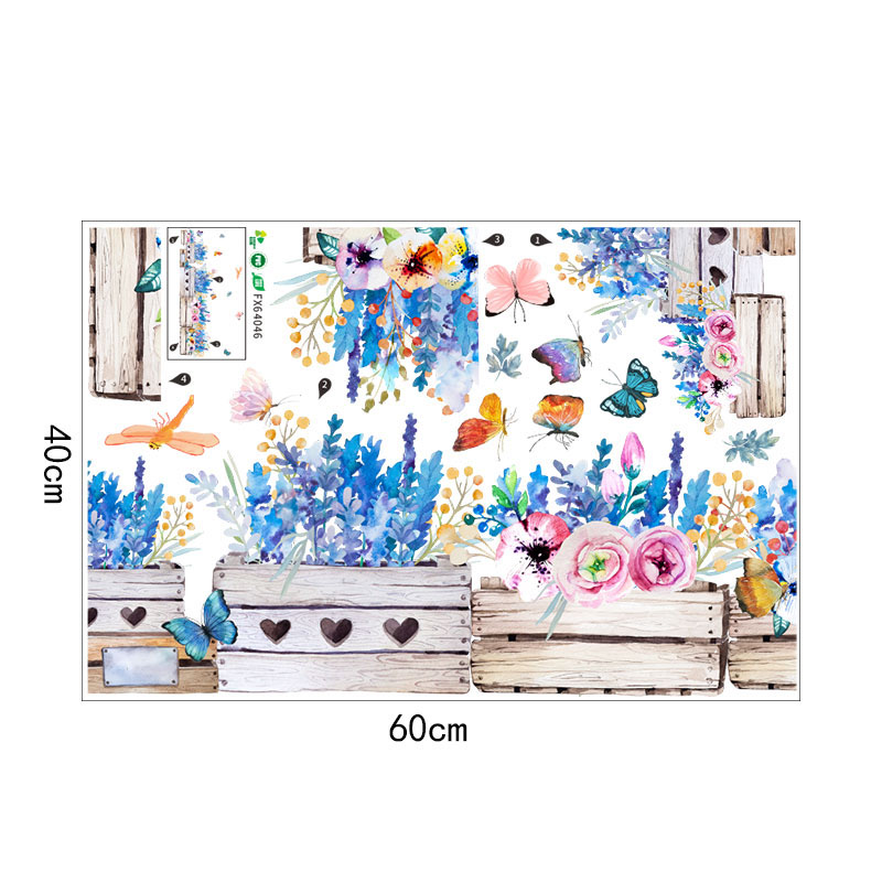 Miico-FX64046-Flower-Wall-Sticker-Childrens-Room-And-Kindergarten-Decorative-Wall-Sticker--DIY-Stick-1560041-6