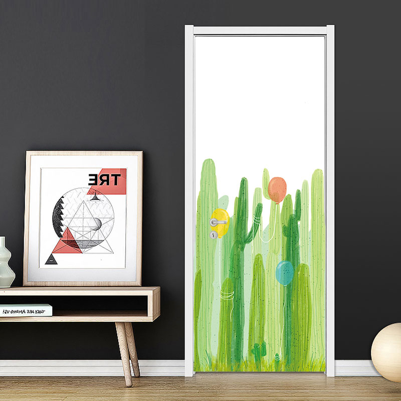 Miico-FX82031-2PCS-Cactus-And-Balloon-Painting-Sticker-Glass-Door-Stickers-Wall-Stickers-Home-Decora-1560019-7