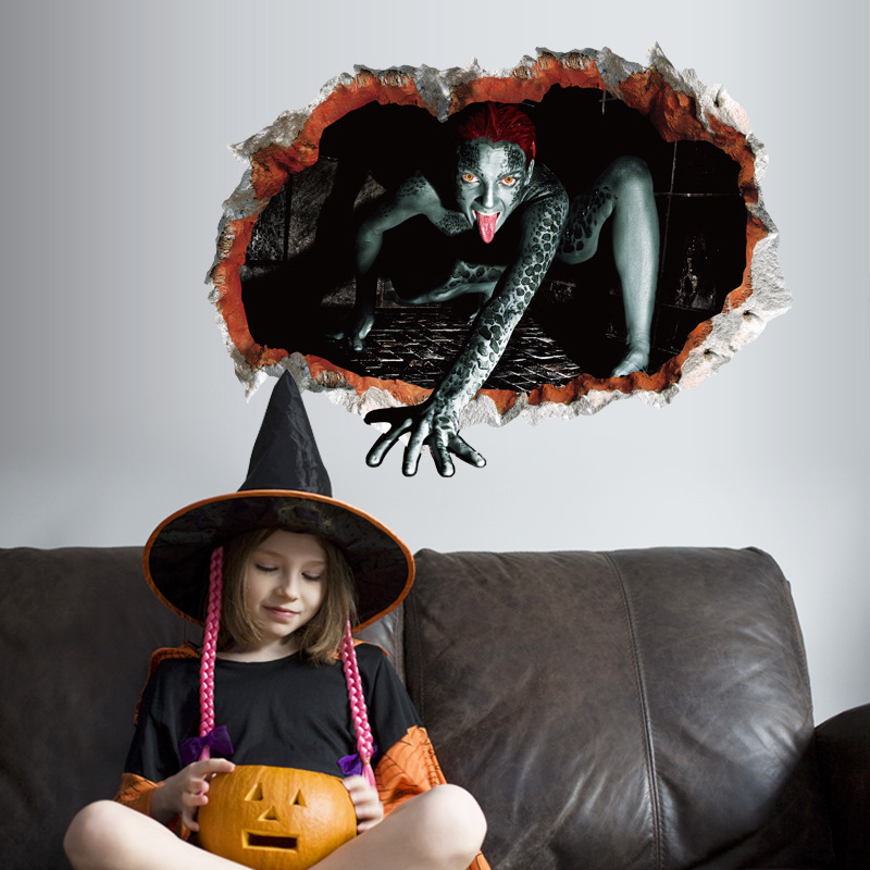 Miico-Halloween-Wall-Sticker-Girl-Ghost-Broken-Wall-Stickers-Ghost-Breaking-Wall-1328417-3