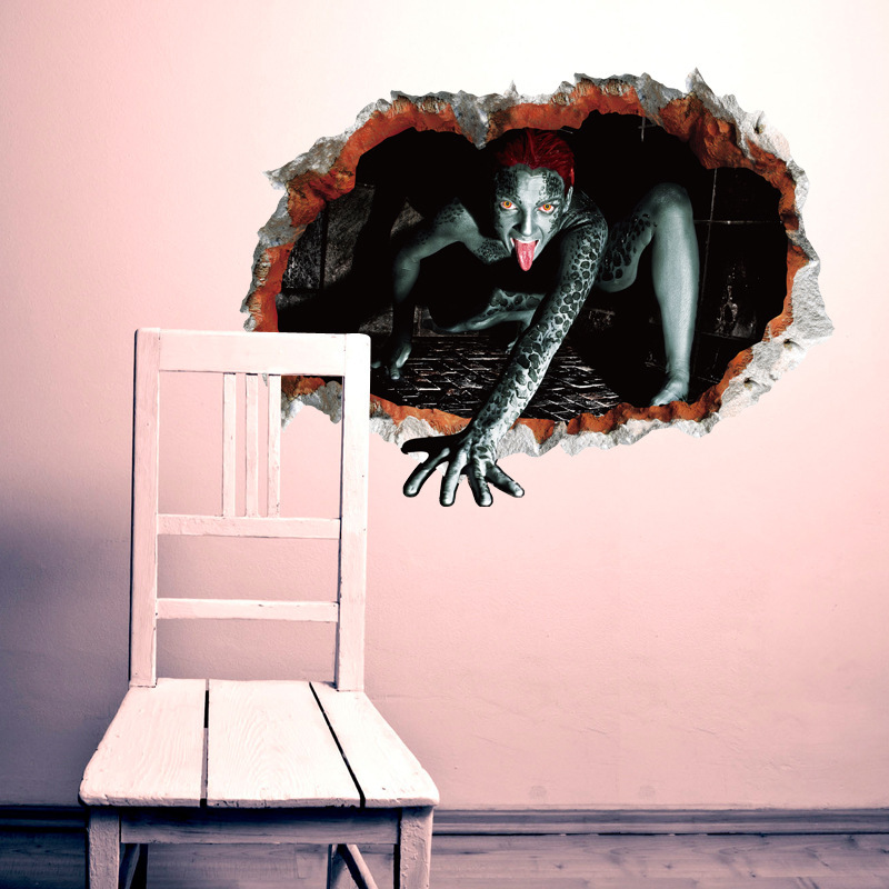 Miico-Halloween-Wall-Sticker-Girl-Ghost-Broken-Wall-Stickers-Ghost-Breaking-Wall-1328417-4