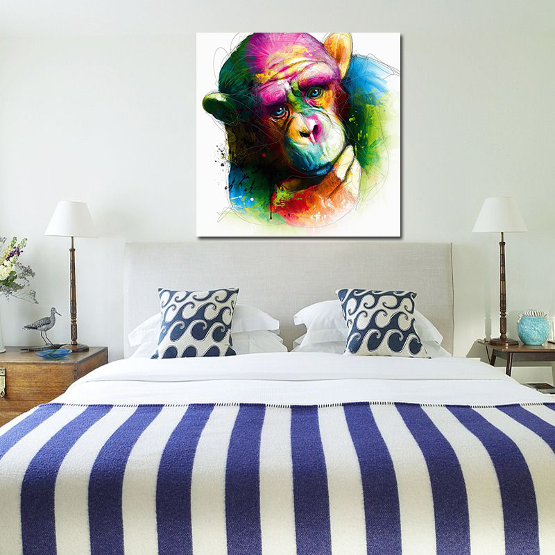 Miico-Hand-Painted-Oil-Paintings-Abstract-Colorful-Pensive-Gorilla-Wall-Art-For-Home-Decoration-Pain-1547182-1