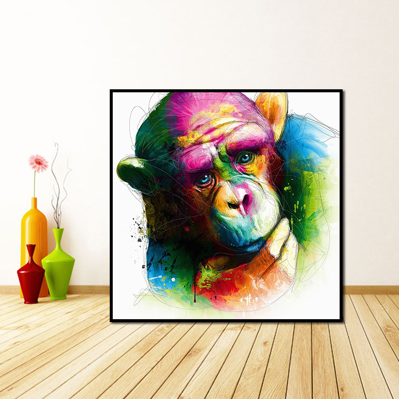 Miico-Hand-Painted-Oil-Paintings-Abstract-Colorful-Pensive-Gorilla-Wall-Art-For-Home-Decoration-Pain-1547182-7
