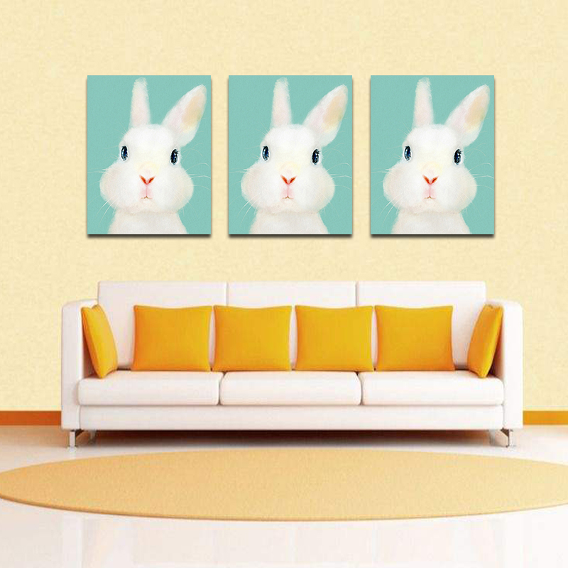 Miico-Hand-Painted-Oil-Paintings-Cartoon-Rabbit-Paintings-Wall-Art-For-Home-Decoration-1544178-6
