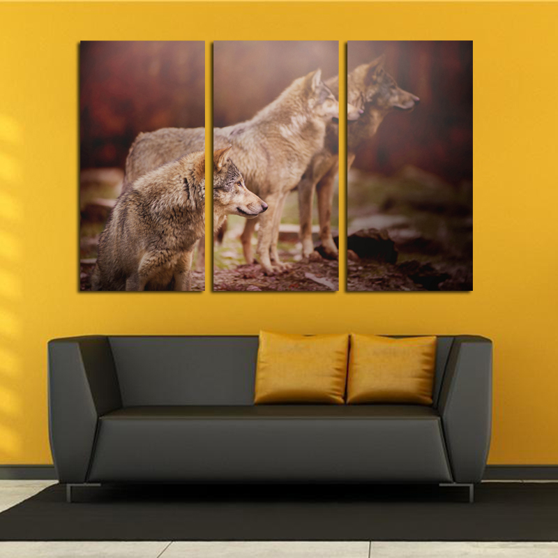 Miico-Hand-Painted-Three-Combination-Decorative-Paintings-Three-Dogs-Wall-Art-For-Home-Decoration-1545515-3