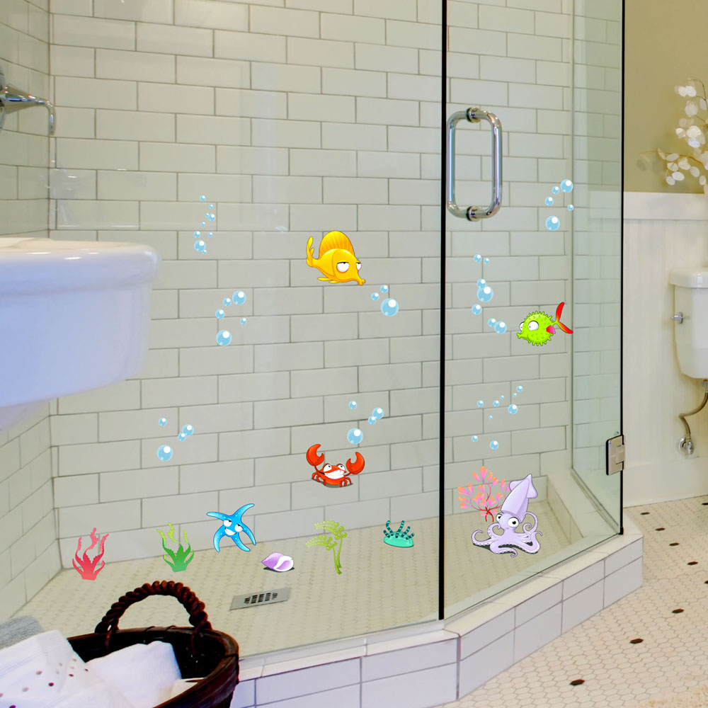 Tropical-Cartoon-Fish-Sea-Bubble-Ocean-World-Removable-Wall-Bathroom-Sticker-Glass-Pastes-Decor-1135350-1
