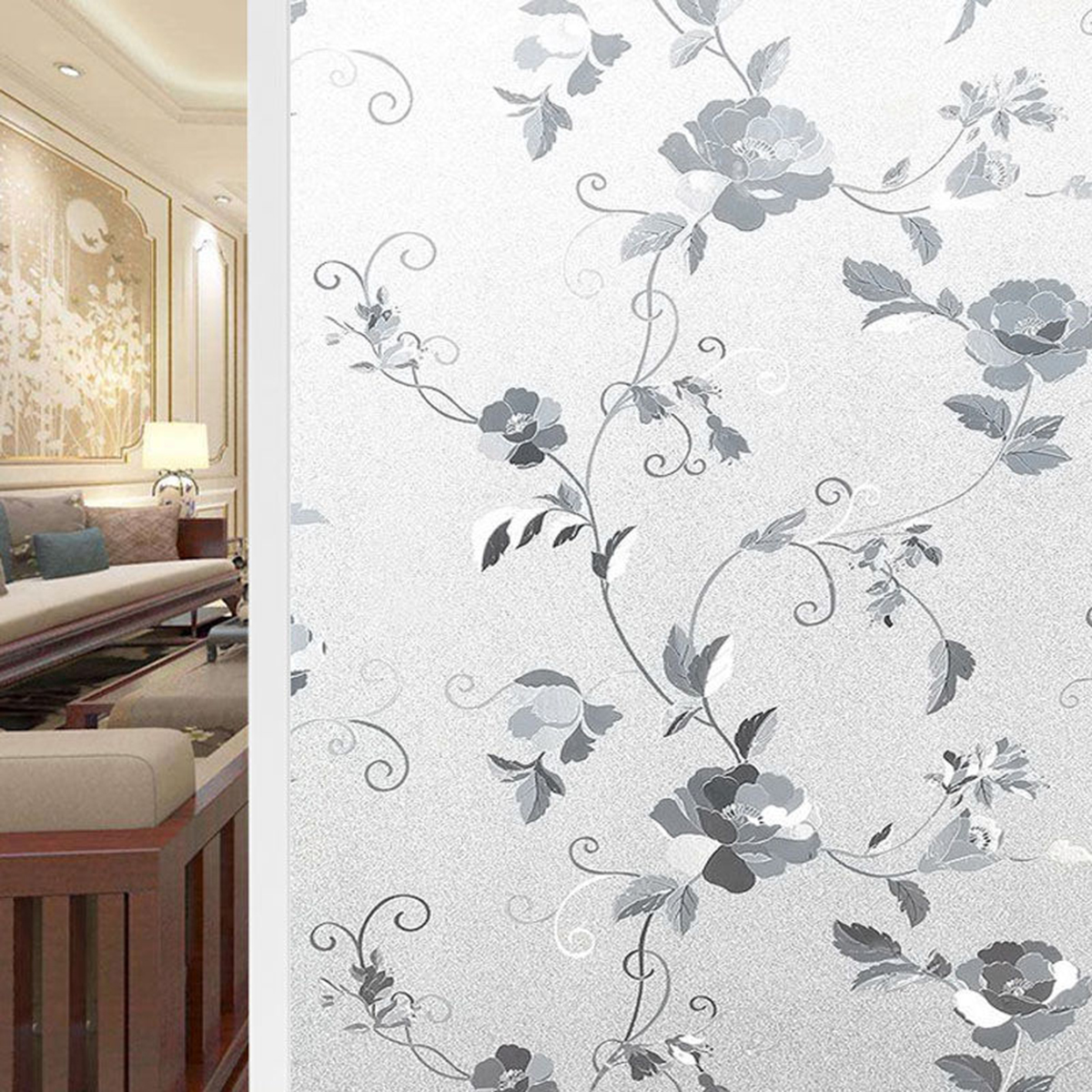 Window-Film-Sticker-Glue-free-Static-Cling-Glass-DIY-Home-Decor-Peony-Flower-1716010-5