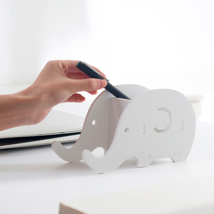 DIY-Portable-Removable-Cartoon-Phone-Holder-Elephant-Desktop-Flat-Stand-Stationery-Storage-Boxes-1204794-1