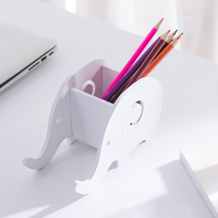 DIY-Portable-Removable-Cartoon-Phone-Holder-Elephant-Desktop-Flat-Stand-Stationery-Storage-Boxes-1204794-4