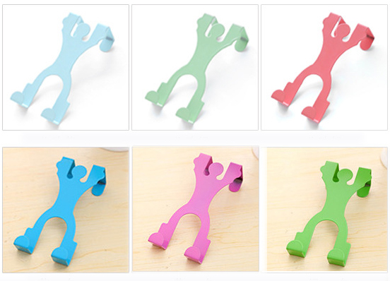 Honana-HH-02-Creative-Doll-Door-Back-Hook-Hangers-Iron-Seamless-Hook-Door-Multifunction-Peg-Racks-1255989-3