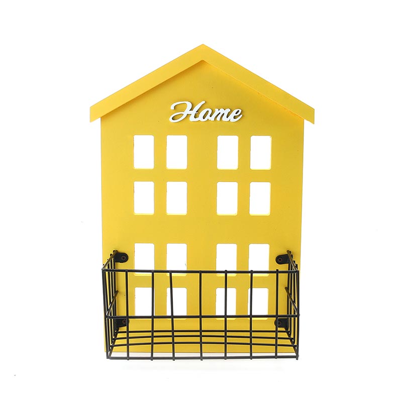 KC-WH05-Wall-Mount-Wood-Metal-Storage-Basket-Bedroom-Bathroom-Hat-Key-Door-Hook-1205802-6