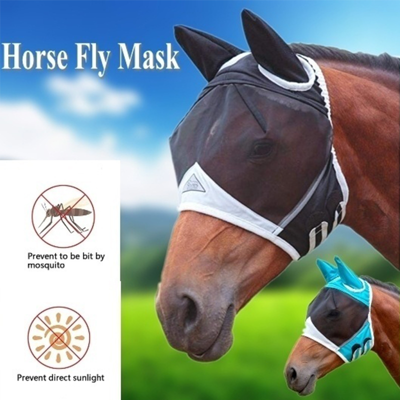 Mesh-Horse-Anti-Mosquito-Mask-Horse-Head-Cover-Summer-Breathable-Anti-Fly-Mesh-Mask-For-Farm-Animal--1736849-1