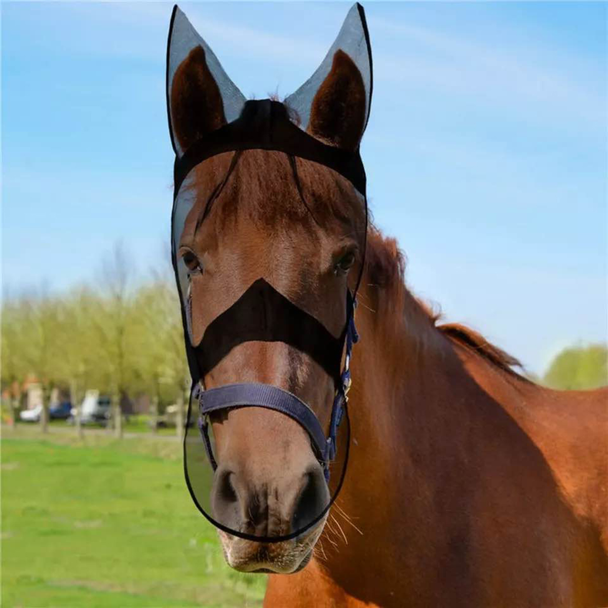 MLXL-Breathable-Horse-Fly-Mask-Mesh-Ears-Nose-Full-Face-for-Horse-Equipment-1686733-3