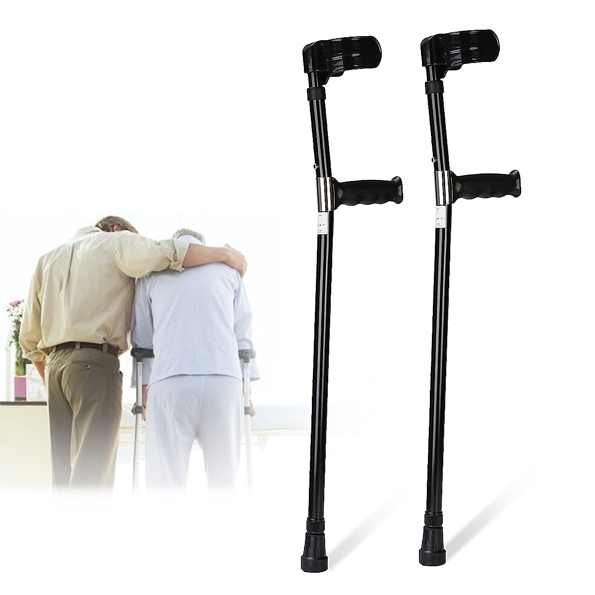 A-Pair-of-Adjustable-Aluminum-Alloy-Armpit-Crutches-Forearm-Crutches-Elbow-Crutches-Climbing-Sticks-1645522-2