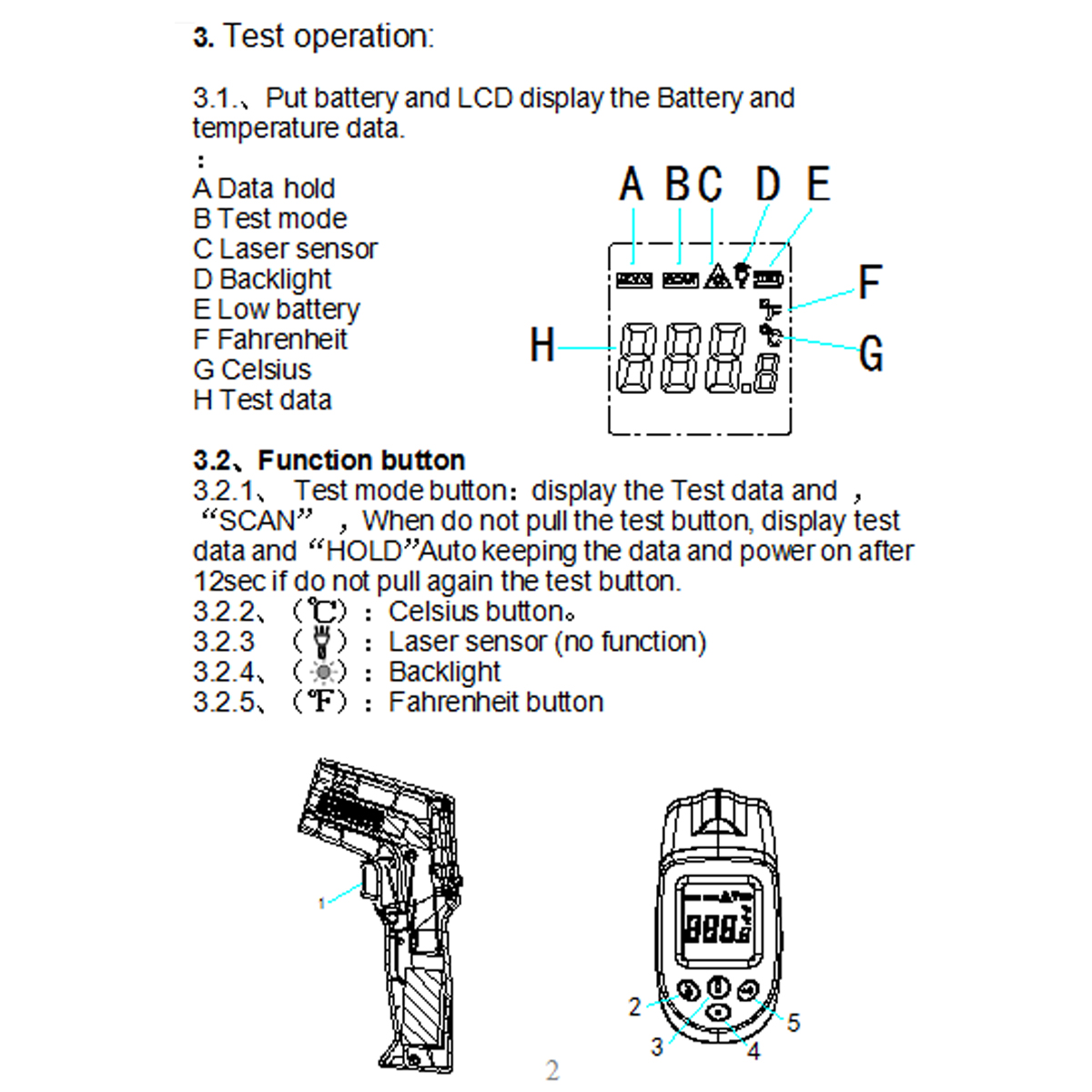 LCD-Digital-Non-contact-Touch-Infrared-Thermometer-Forehead-Temperature-Meter-1653228-10