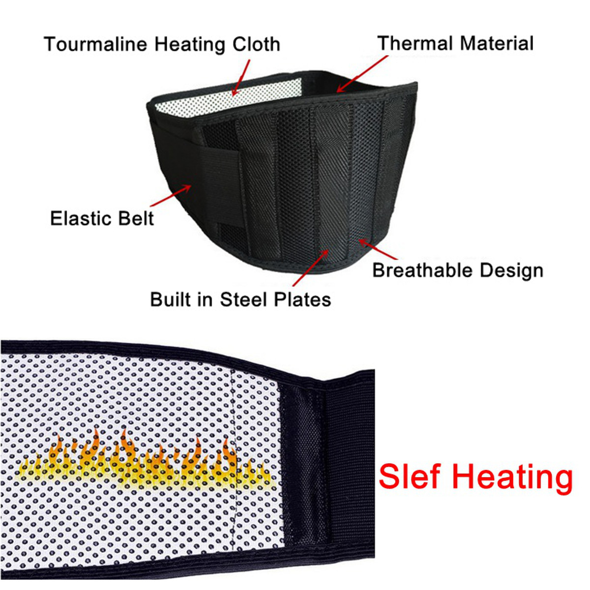 SML-Self-Heating-Infrared-Magnetic-Therapy-Tourmaline-Back-Support-Brace-Lumbar-Belt-1120111-5