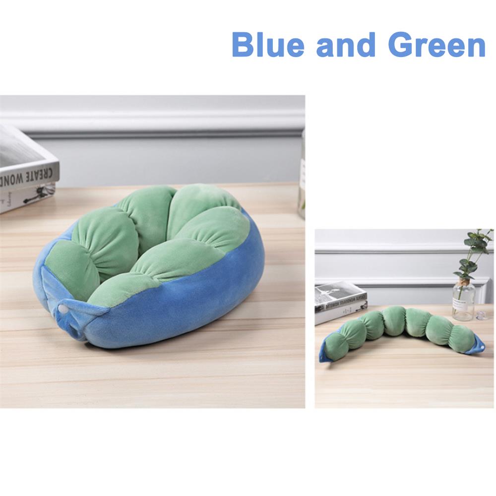 Soft-Breathable-Button-Down-Cervical-Traction-Head-Neck-Pillow-Cushion-Pain-Relief-Sleeper-Travel-1295813-3