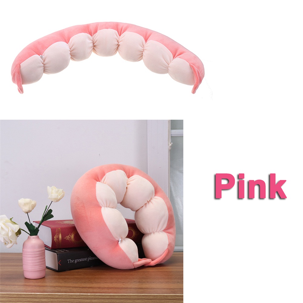 Soft-Breathable-Button-Down-Cervical-Traction-Head-Neck-Pillow-Cushion-Pain-Relief-Sleeper-Travel-1295813-5