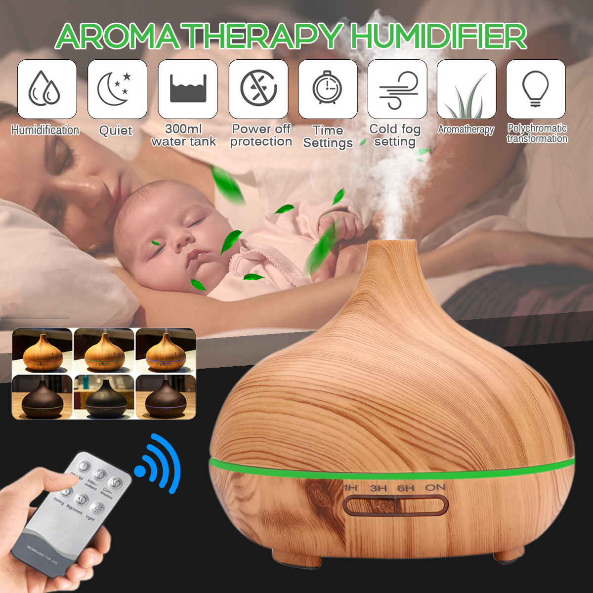 300ML-Essential-Diffuser-Aromatherapy-LED-Ultrasonic-Humidifier-Air-Purifier-1750375-2