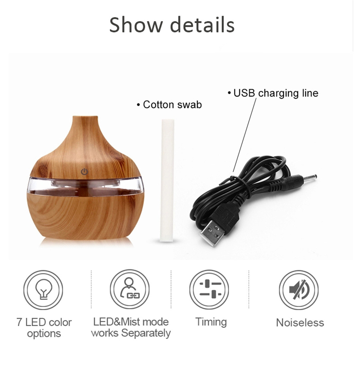 300ml-Electric-Ultrasonic-Air-Mist-Humidifier-Purifier-Aroma-Diffuser-7-Colors-LED-USB-Charging-for--1761154-11