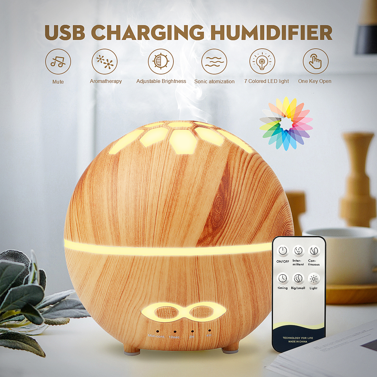 400ml-Ultrasonic-Air-Humidifier-Essential-Oil-Aroma-Diffuser-Mist-Maker-Remote-Control-with-7-Colors-1640838-1