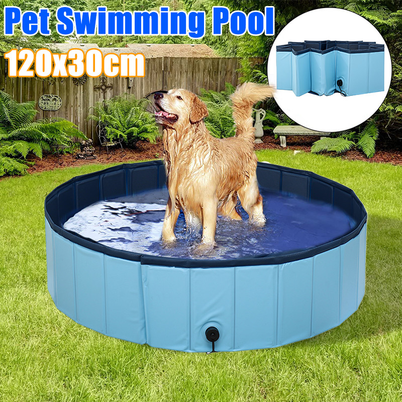 120x30cm-Large-Capacity-Dog-Pet-Bathing-Tub-Bath-Bucket-Folding-Basin-Shower-Room-Kids-Swimming-Pool-1693850-1