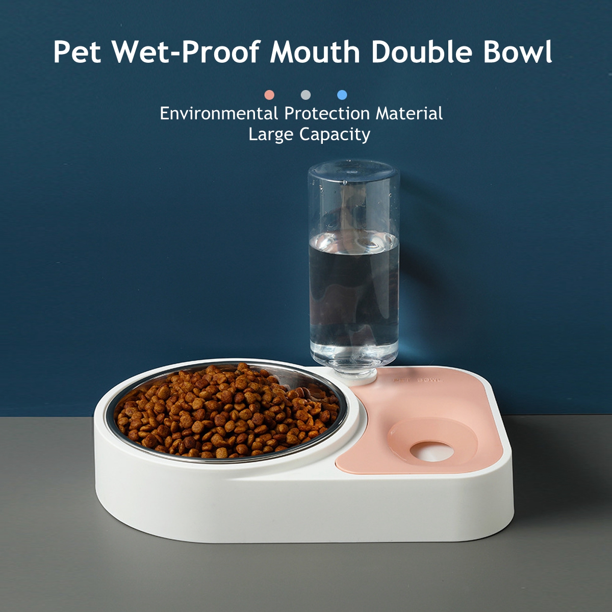 Automatic-Water-Food-Feeder-Cat-Food-Bowl-500ML-Water-Refill-Bottle-Pet-Dog-Anti-Vomiting-Cat-Dish-1881213-1