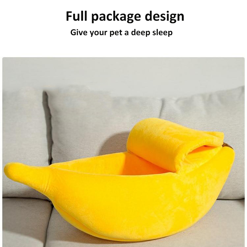 Banana-Cat-Bed-Warm-Durable-Portable-Pet-Basket-Dog-Cushion-Pet-Supplies-1881259-2