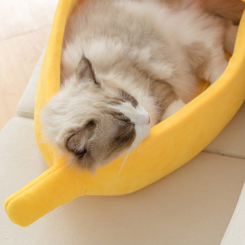 Banana-Cat-Bed-Warm-Durable-Portable-Pet-Basket-Dog-Cushion-Pet-Supplies-1881259-7