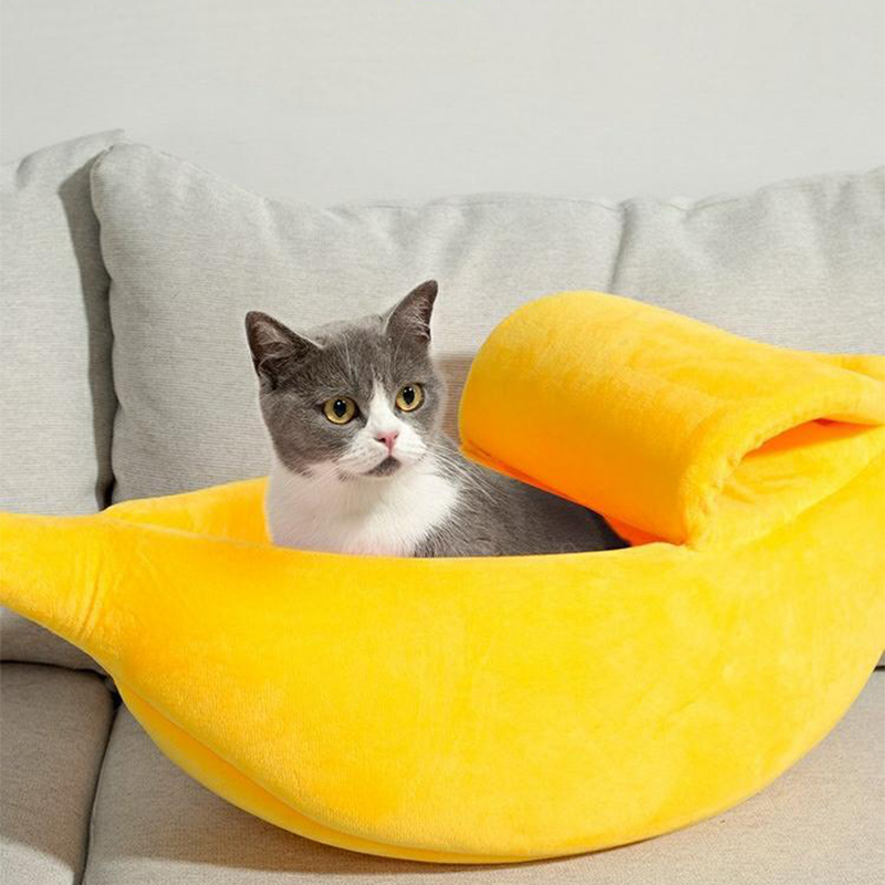 Banana-Cat-Bed-Warm-Durable-Portable-Pet-Basket-Dog-Cushion-Pet-Supplies-1881259-9