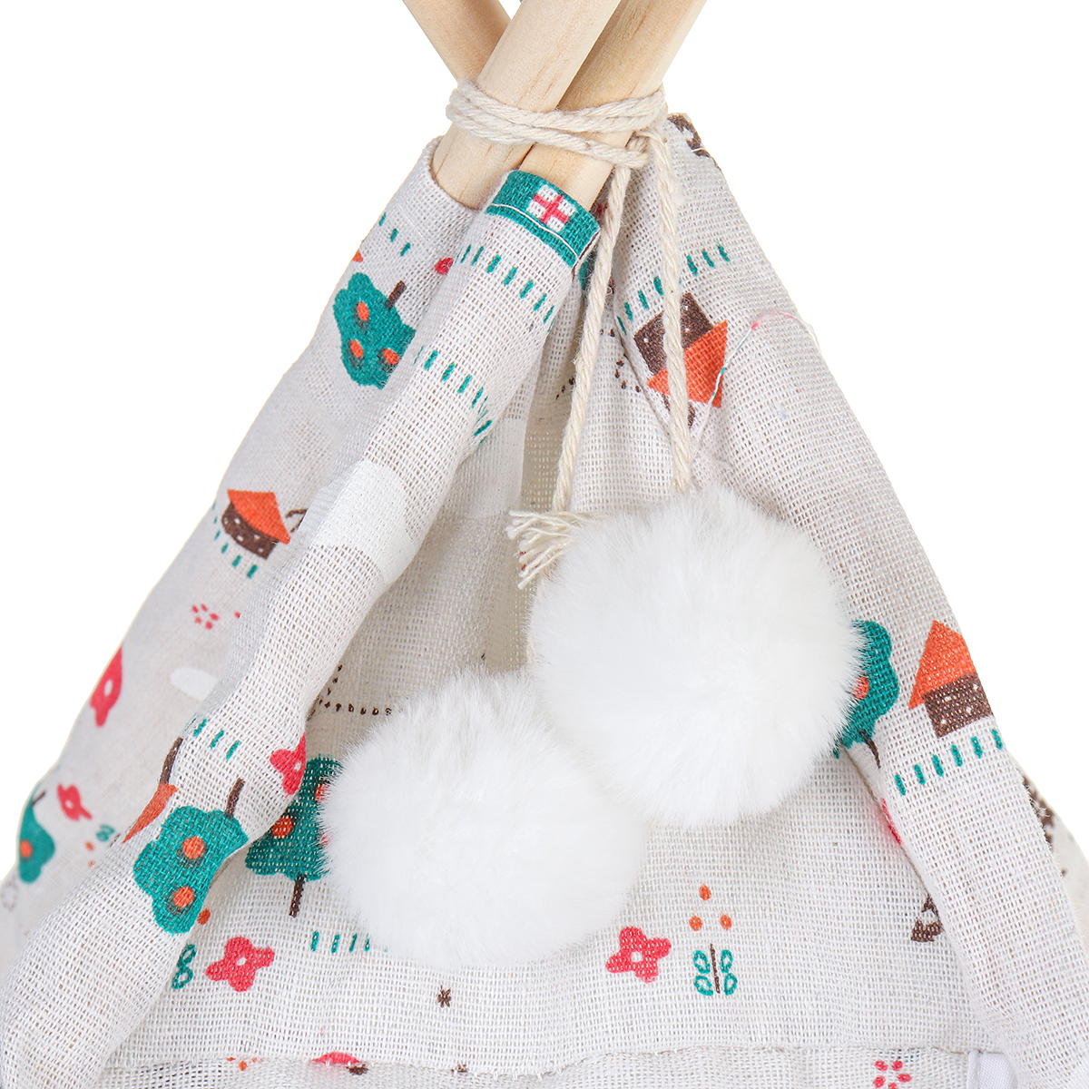 Foldable-Linen-Pet-Bed-Tent-Dog-House-Bed-Washable-Puppy-Cat-Play-Indoor-Teepee-Mat-1691904-9