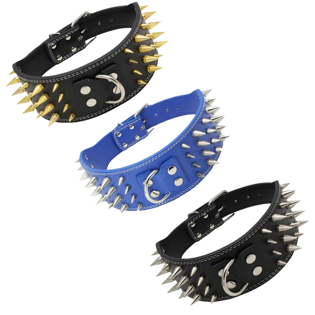 Four-Rows-of-Black-Nail-Anti-bite-Tactical-Collar-Large-Pet-Dog-Chain-Hunting-Dog-Supplies-1398082-2