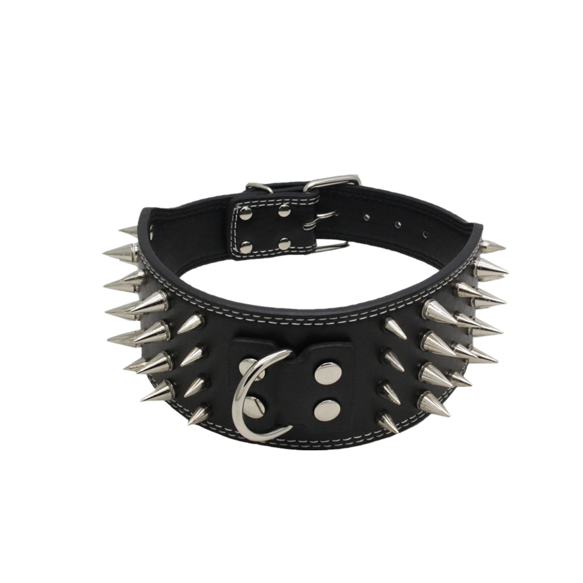 Four-Rows-of-Black-Nail-Anti-bite-Tactical-Collar-Large-Pet-Dog-Chain-Hunting-Dog-Supplies-1398082-3