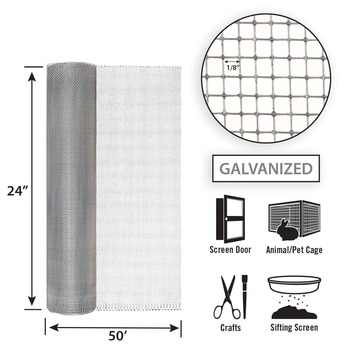 Hardware-Cloth-24in-x50ft--18inch-Chicken-Wire-Mesh-Hot-Dipped-Galvanized-Material-Fence-Wire-Mesh-f-1679475-2