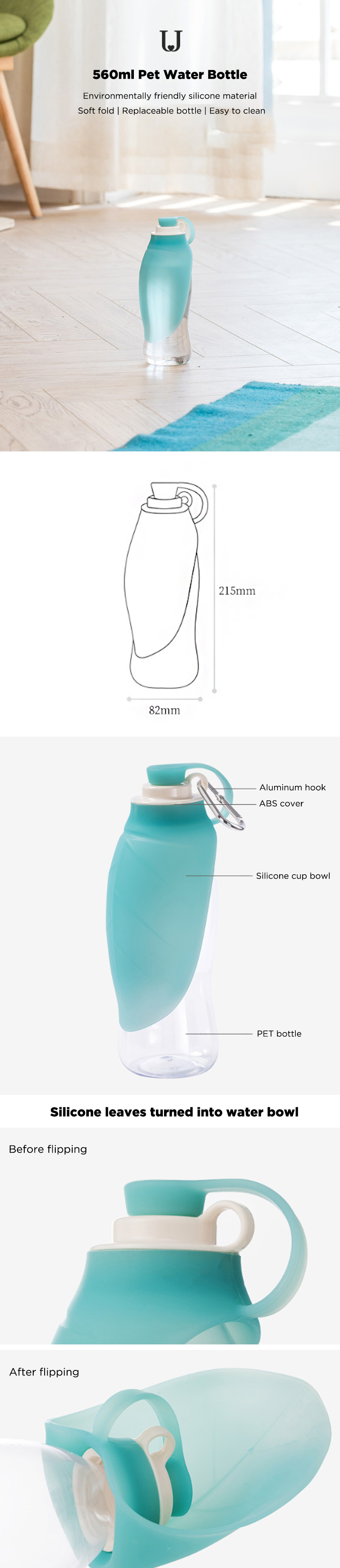 JordanJudy-560ml-Portable-Pet-Water-Bottle-Silicone-Leaf-Pet-Dog-Bottles-Bowl-1597517-1