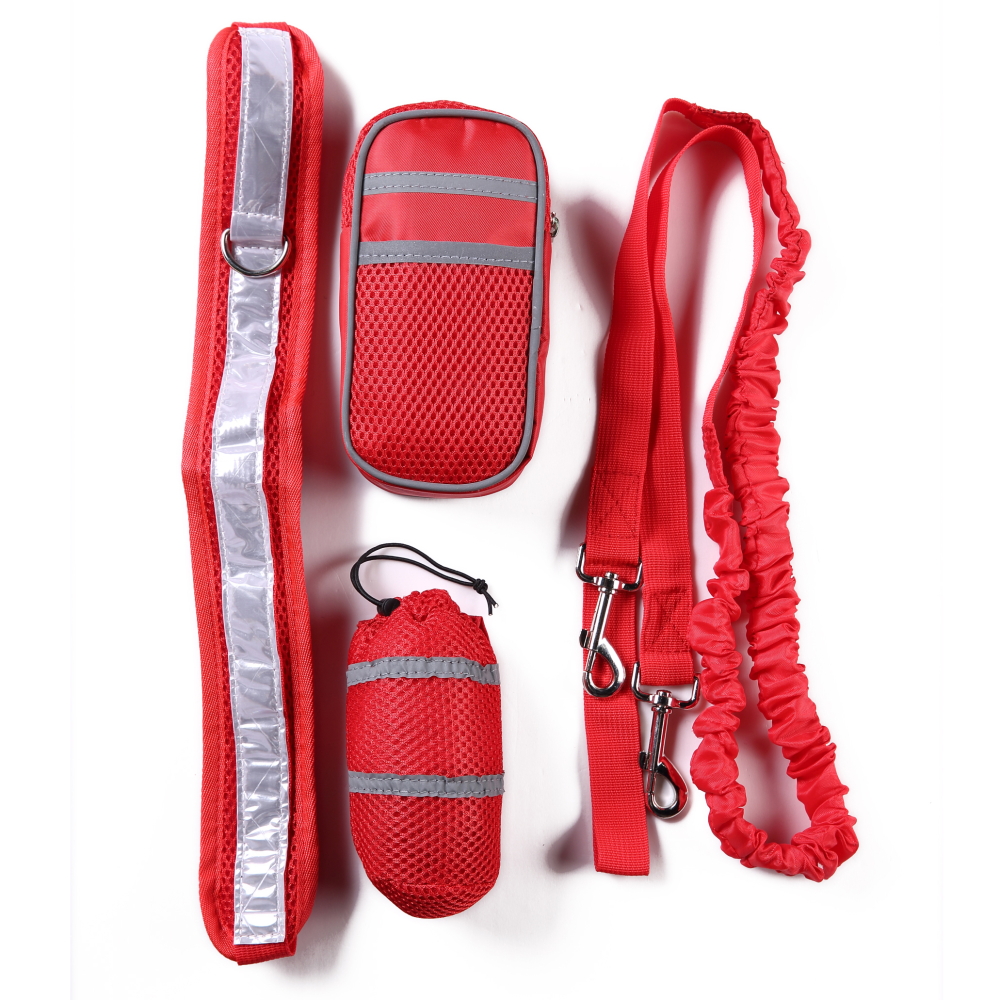 Nylon-Pet-Running-Dog-Strip-Elastic-Leash-Zipper-Bag-Reflective-Waist-Belt-Holder-Set-1167506-2