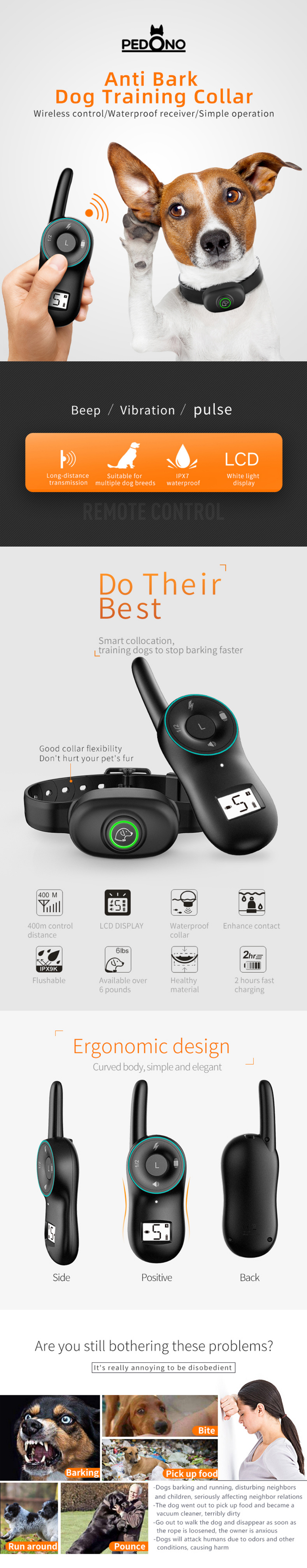 PEDONO-Dog-Shock-Collar-with-Remote-for-Small-Large-Dog-Training-Clicker-Sound-Beep-Vibration-Rechar-1831650-1