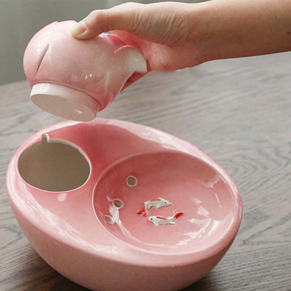 Pet-Cat-Dog-Auto-Circulating-Water-Dispenser-Filter-Ceramic-Lotus-Fountain-Drinking-1934096-7
