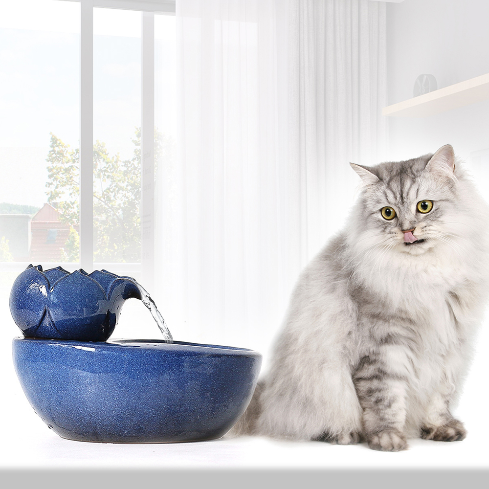 Pet-Cat-Dog-Auto-Circulating-Water-Dispenser-Filter-Ceramic-Lotus-Fountain-Drinking-1934096-9