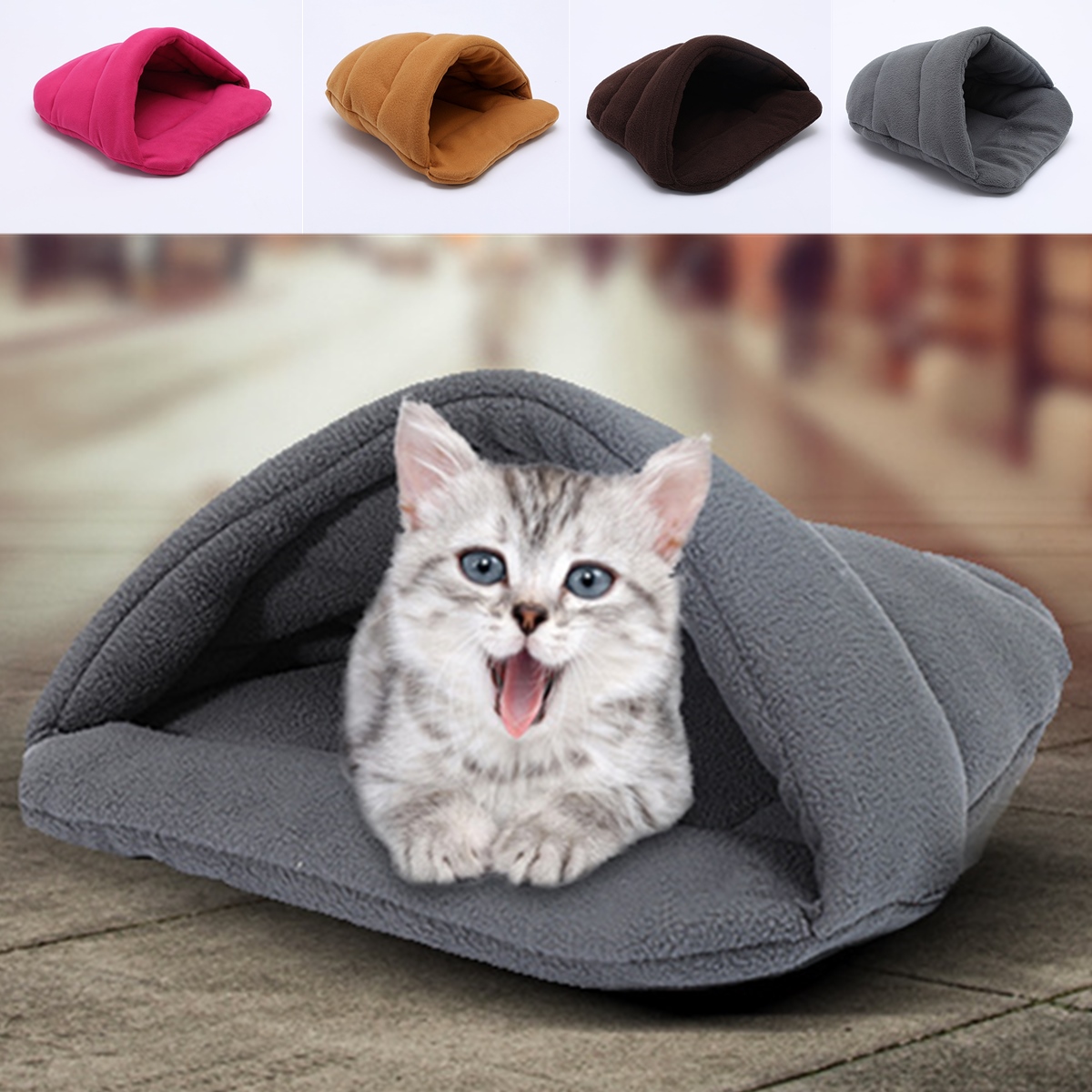 Pet-Cat-Dog-House-Kennel-Puppy-Cave-Sleeping-Bed-Super-Soft-Mat-Pad-Warm-Nest-1363191-3
