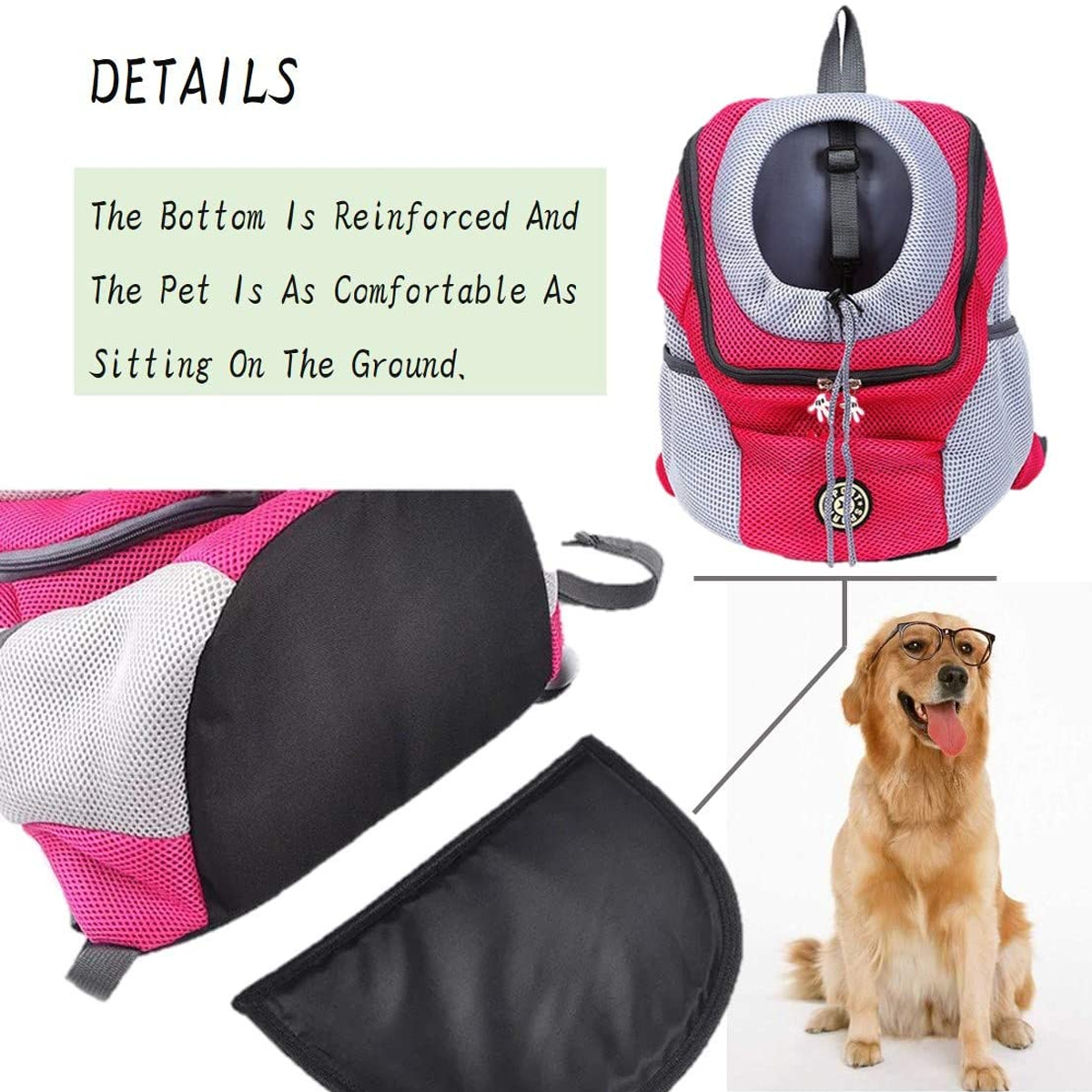 Pet-Dog-Shoulder-Bag-Small-Dog-Travel-Mesh-Backpack-Breathable-Portable-Outbound-Travel-Pet-Bag-1866027-3